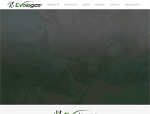 Tablet Screenshot of evologicsamerica.com